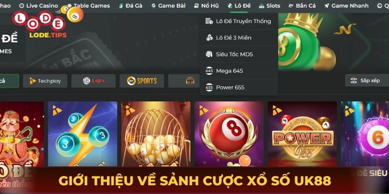 Giới thiệu về sảnh cược lô đề - xổ số UK88 đầy sức hút
